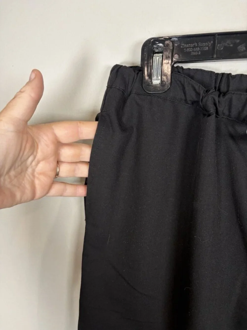 FIGS Pisco Basic Scrub Pants Men's large Short Black Gray Heathcare Nurse